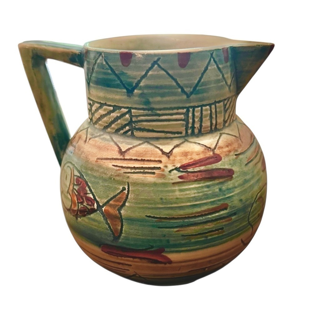 Mabel Leigh “Aztec” Shorter & Sons 1930s British Art Deco Pitcher